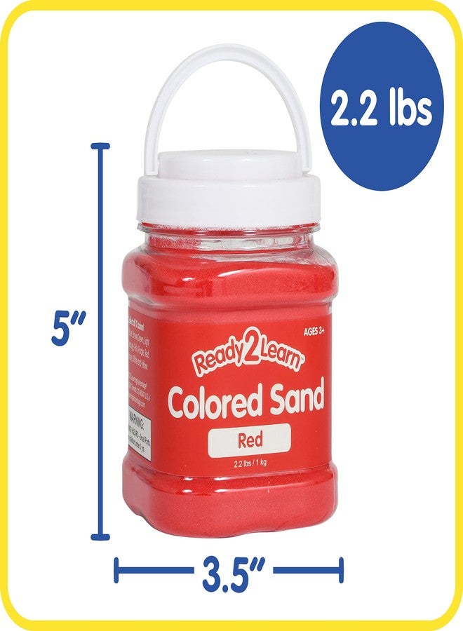 Ready 2 Learn Colored Sand | Red | 2.2 lbs | Play Sand for Kids | Perfect for Arts and Crafts, Sensory Bins, Wedding Decorations and Vase Filler - Image 2